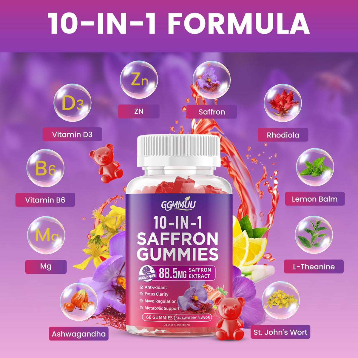 Strawberry Flavor 120 Count Gummies Q438