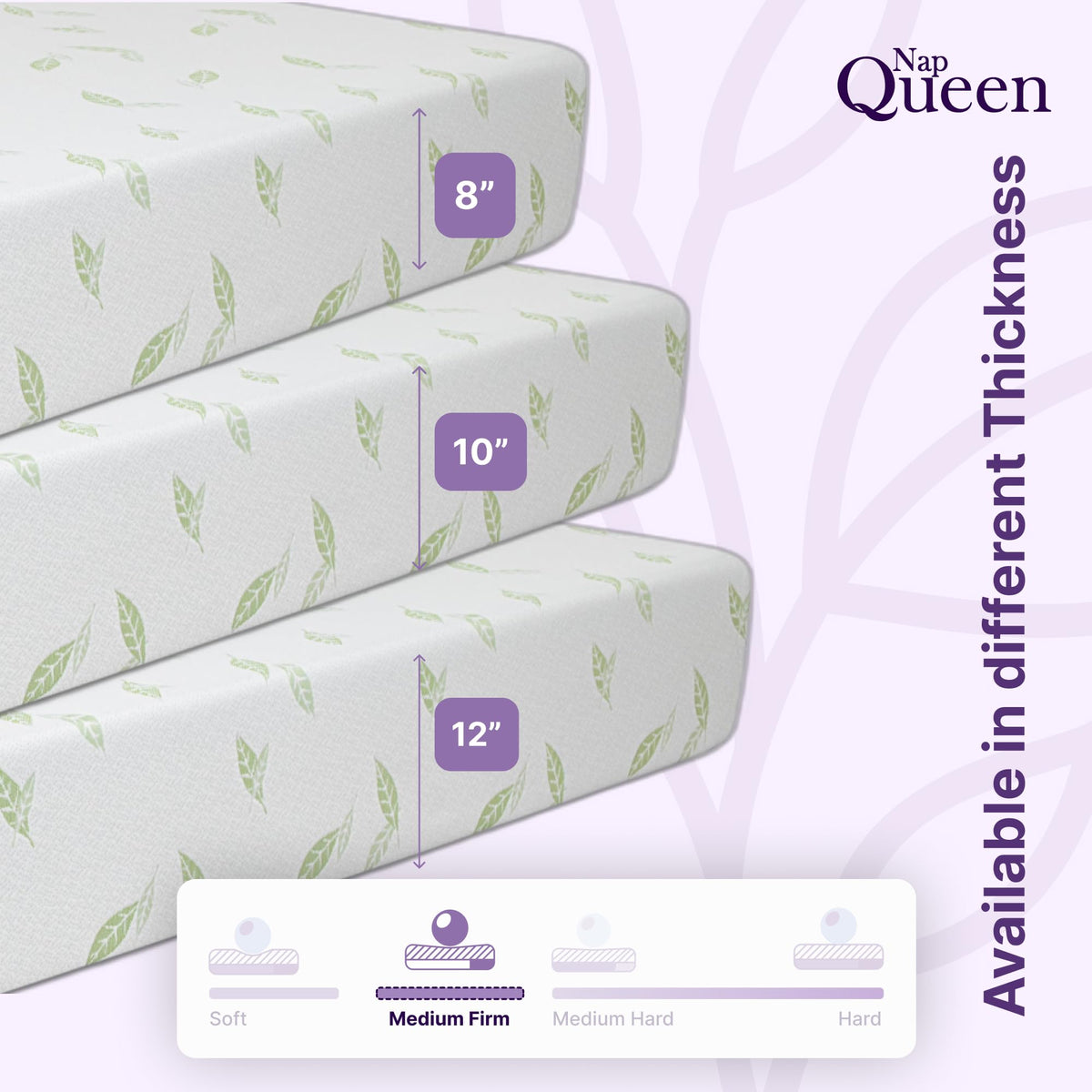 Twin Size 6 Inch Green Tea Memory Foam Mattress I356
