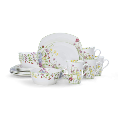 16-Piece Bone China Dinnerware Set Service for 4 K6010