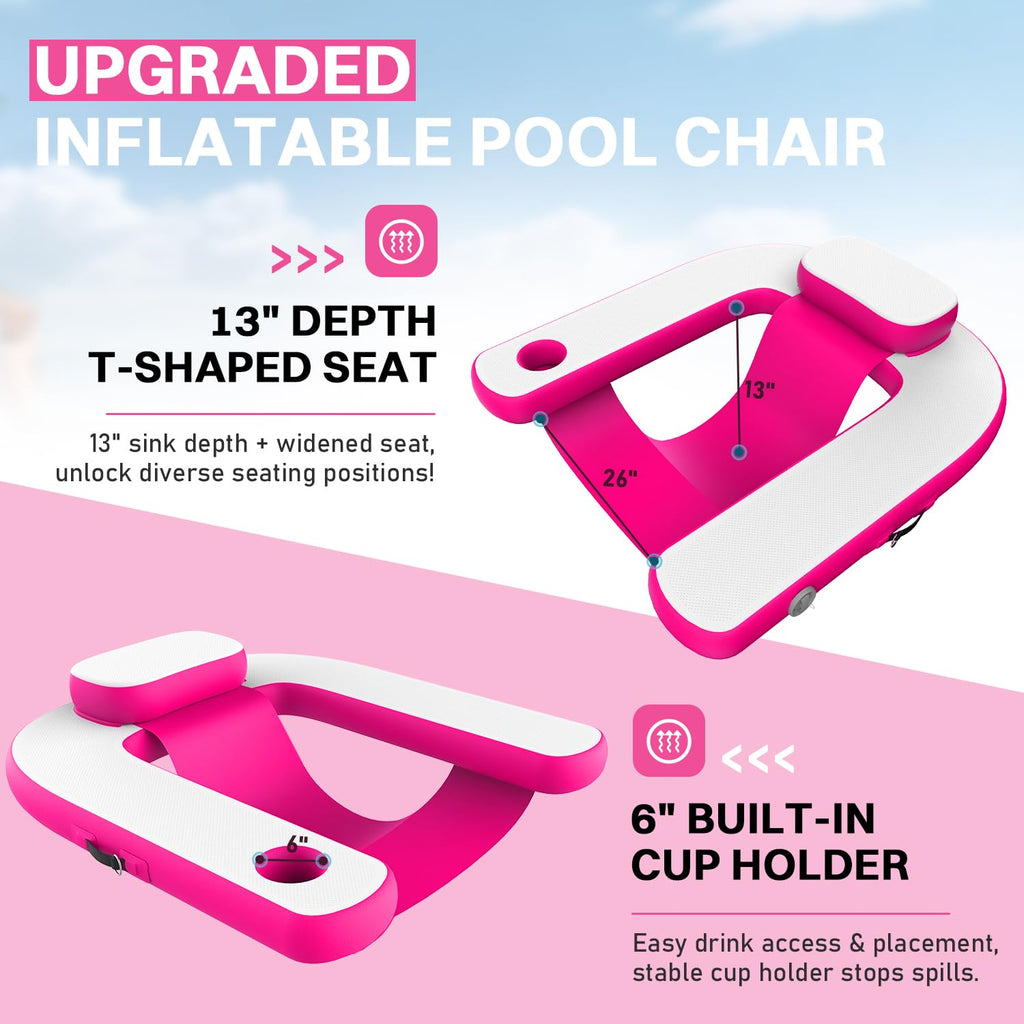 Pool Floats with Cup Holder & Headrest L2371