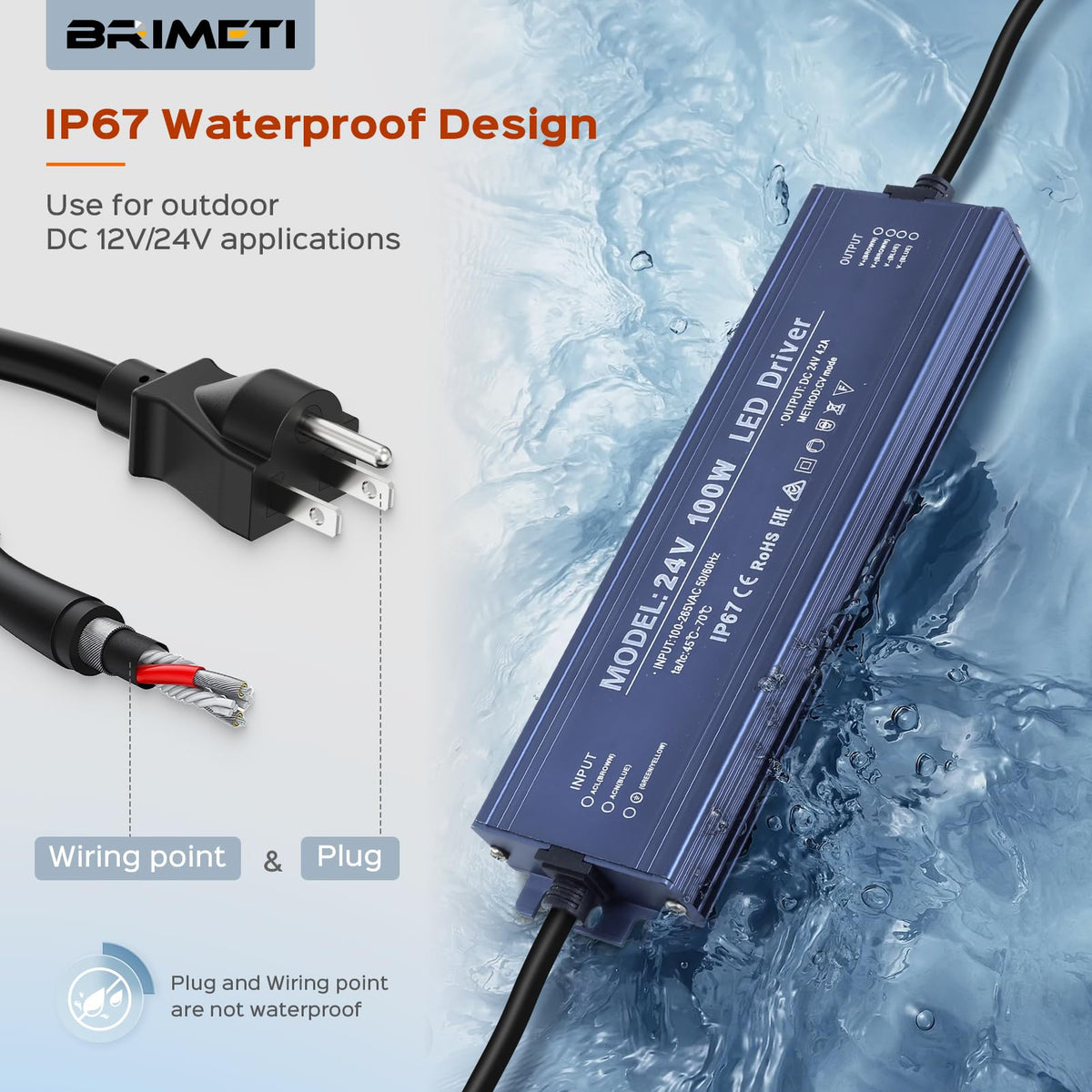 24V 200W Waterproof IP67 LED Power Supply Y217701
