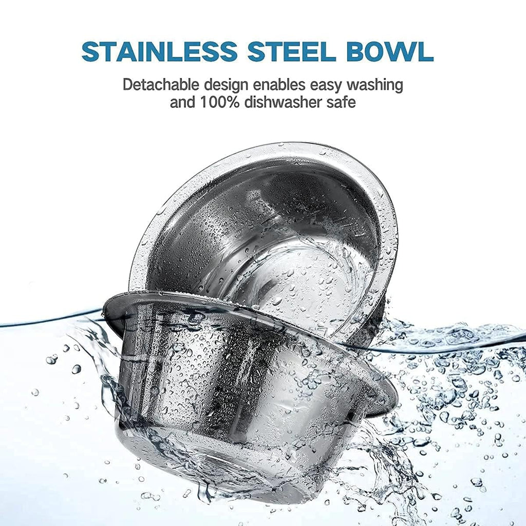 Height Adjustable Stainless Steel Cat Dog Bowls T32066