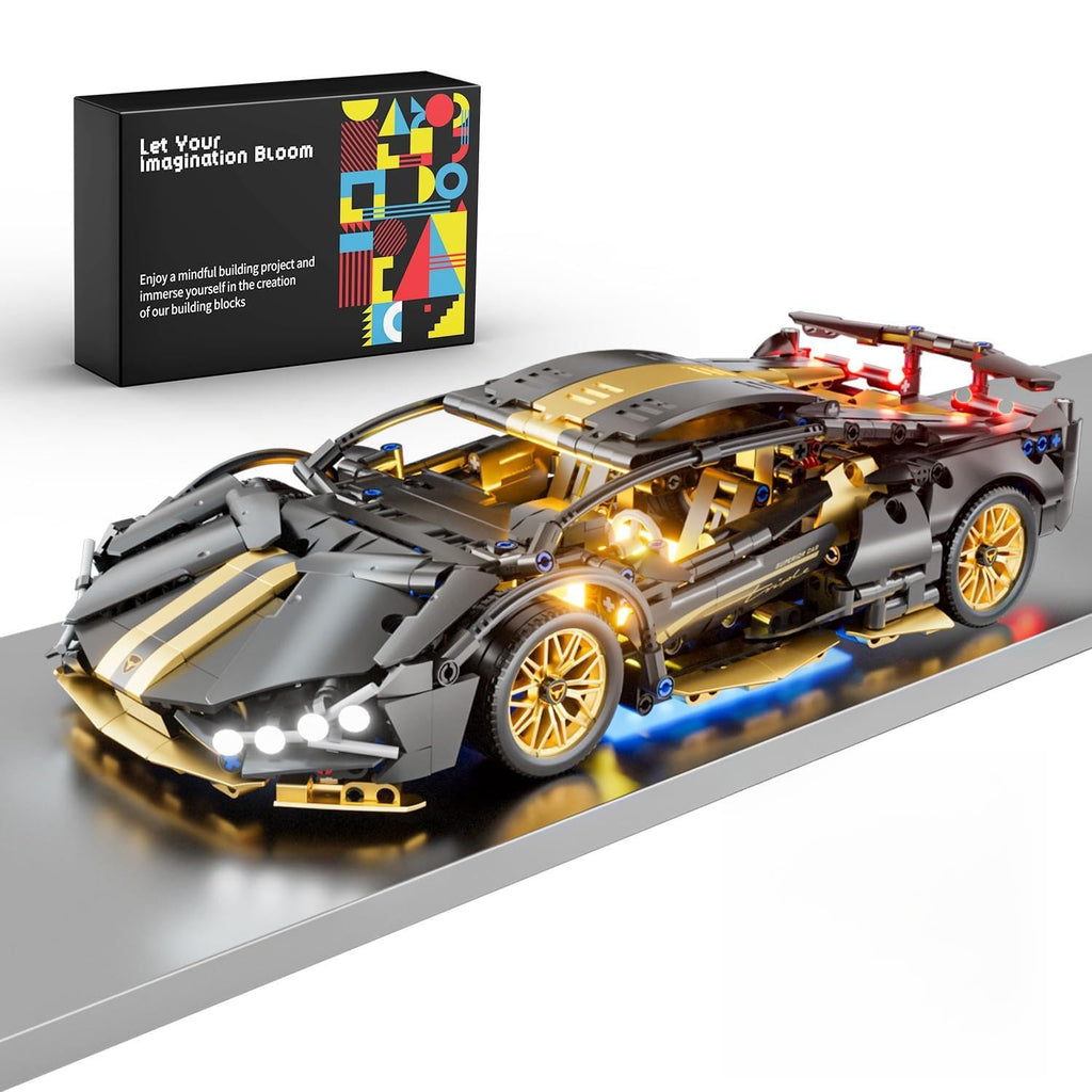 1:14 Building Block Car Set with LED K21812