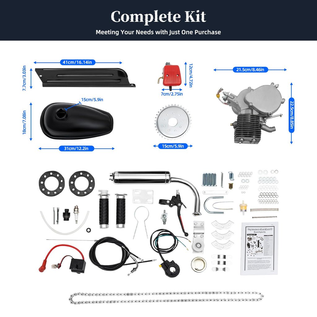 2-Stroke 100cc 36 Teeth Bicycle Engine Kit O535