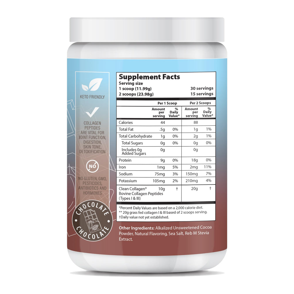 Chocolate Hydrolyzed Type 1&3 Collagen Peptides Powder A945