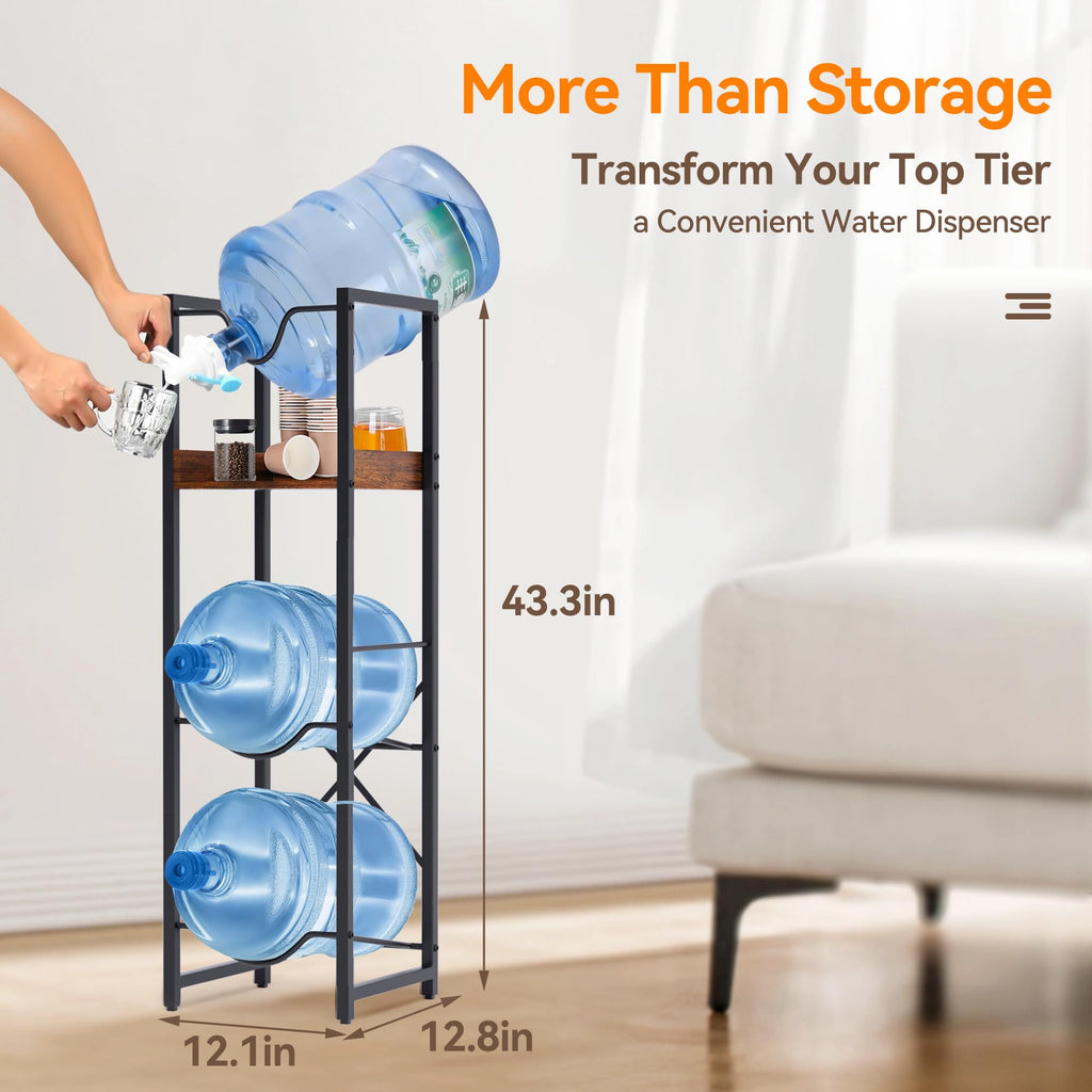 5 Gallon Water Bottle Jug Holder with Dispenser Valve O414