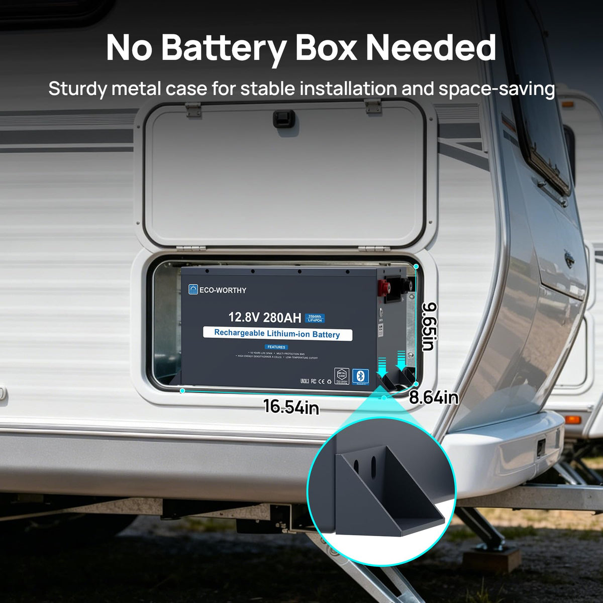 12V 280Ah LiFePO4 Lithium Battery O1305