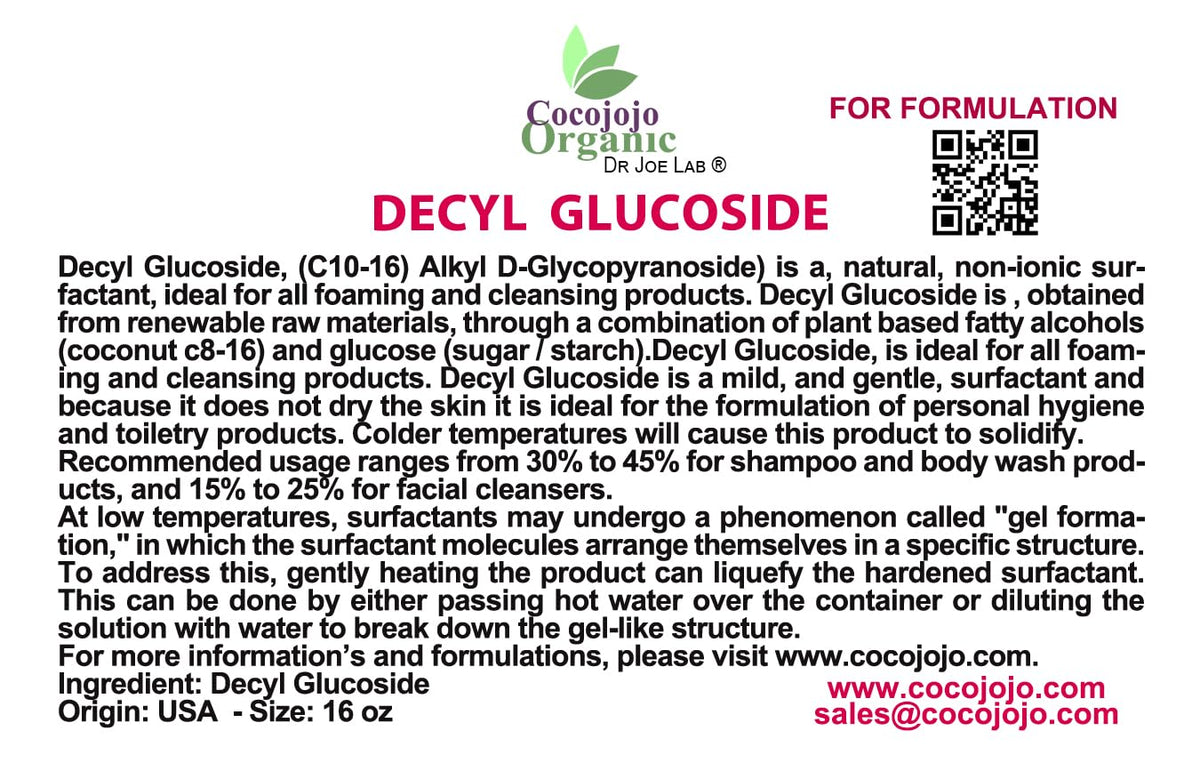 16 oz Plant Derived Coco Glucoside Surfactant M17349