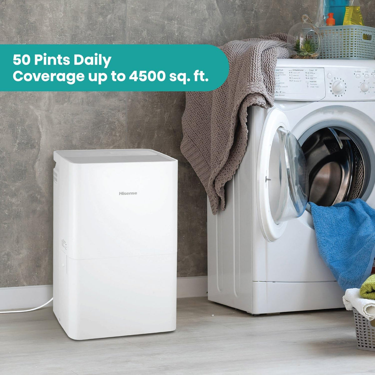 50-Pint Portable Dehumidifier G645576