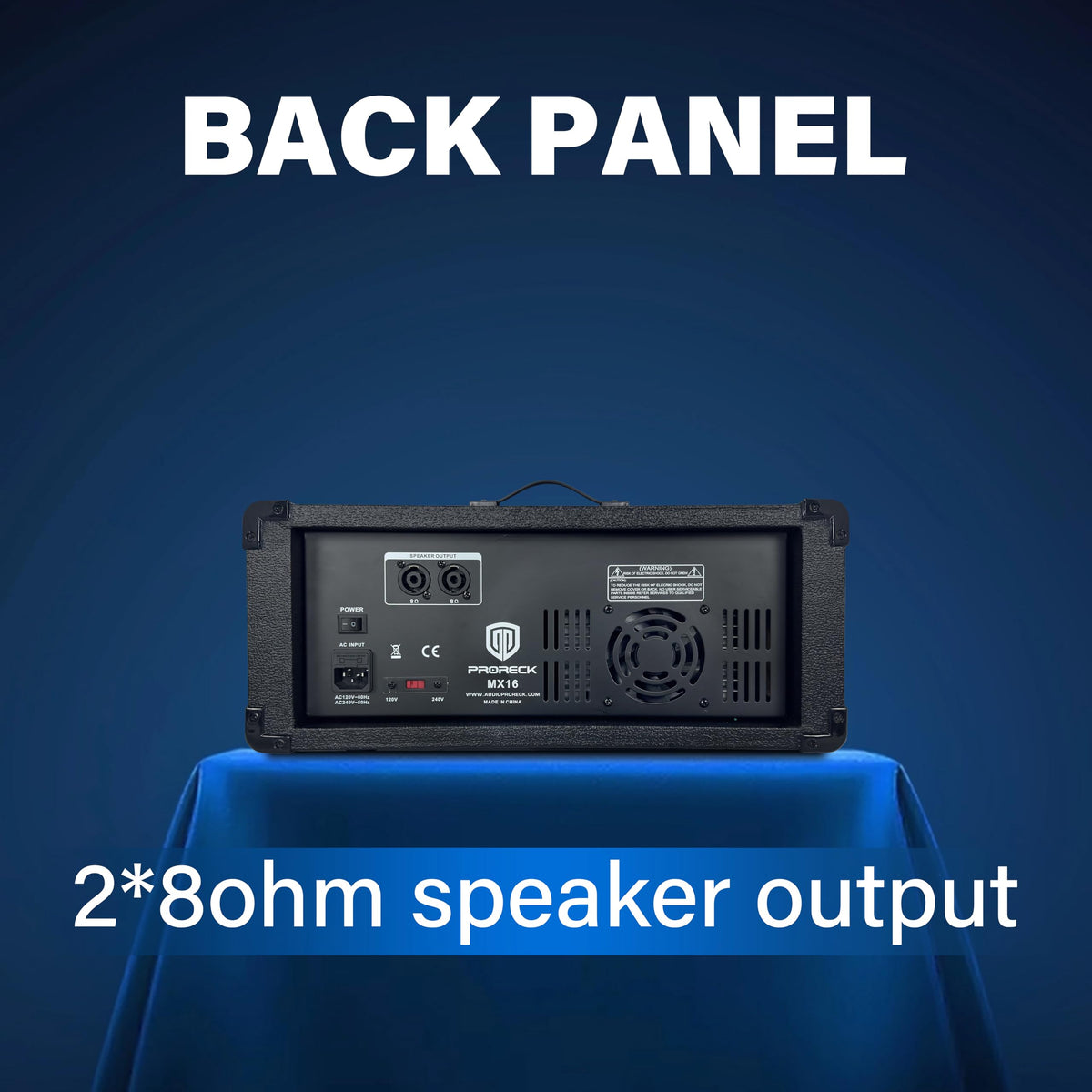 2000W Bluetooth PA Speaker System with 6-Channel Powered Mixer U8887
