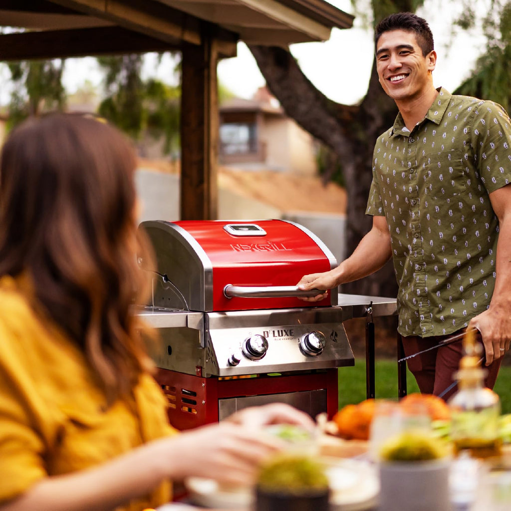 2 Burner Gas Grill with Foldable Shelves I6380