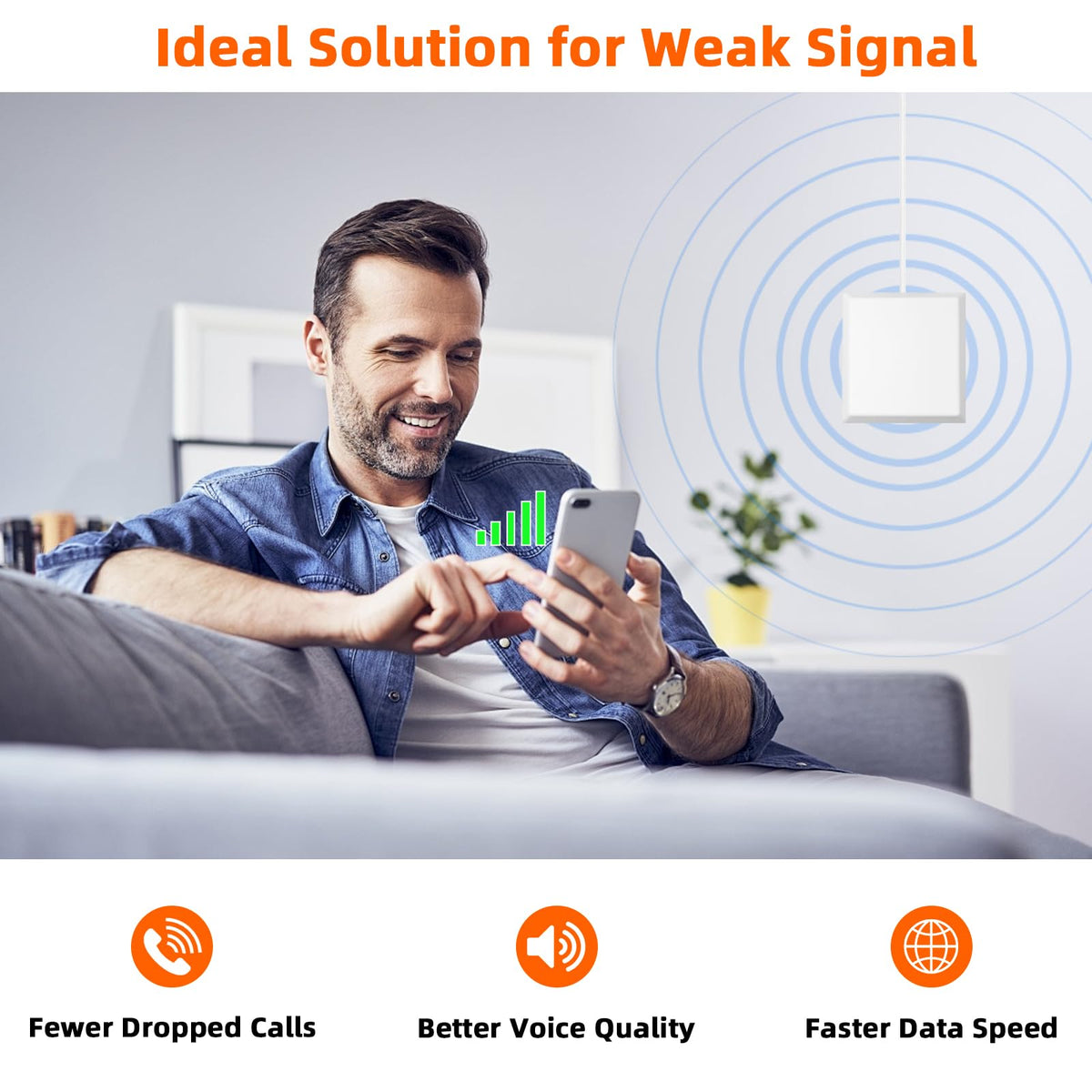 Cell Phone Signal Booster 5G 4G LTE L10357