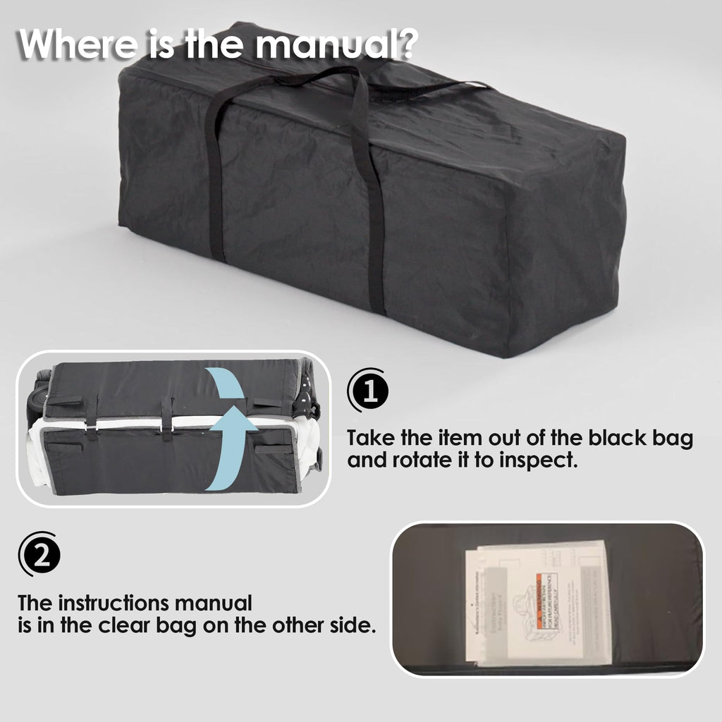 4 in 1 Black Baby Playard O88546