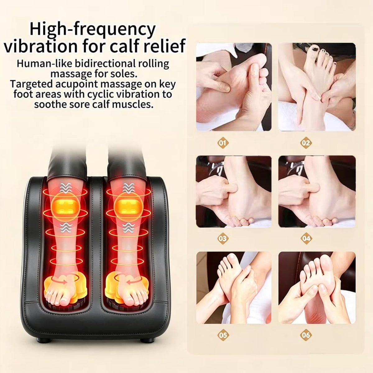 Heated Vibration Full Body Massage Mat I2756