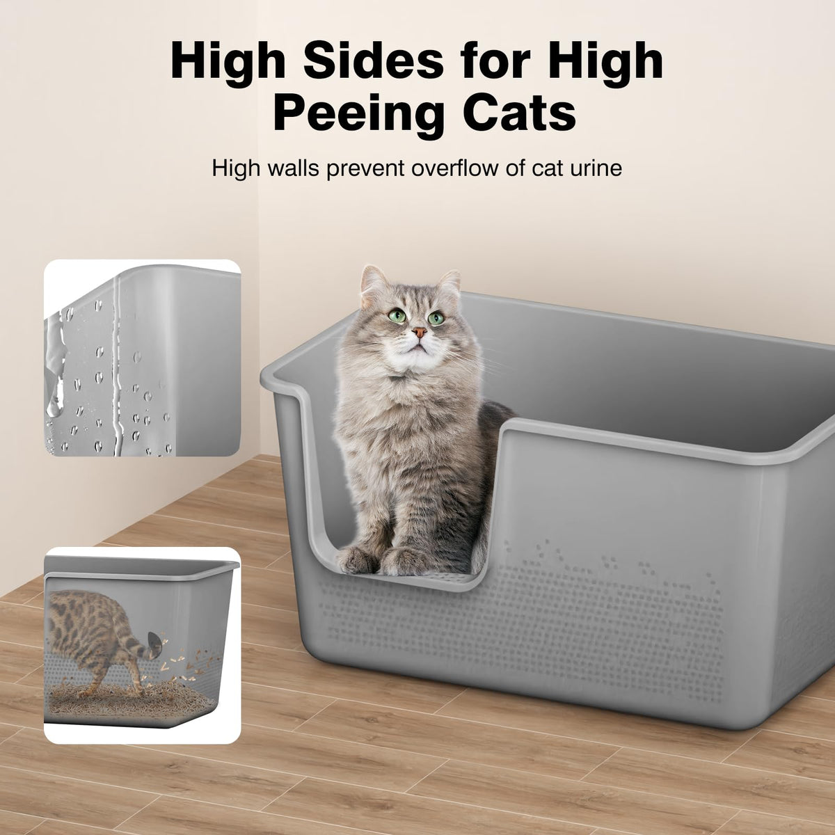 Extra Large High Sided Cat Litter Box A47588