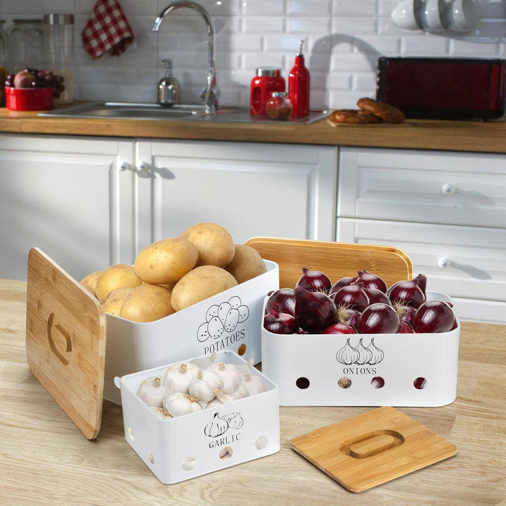 3 Pack Potato Onion Garlic Storage Set U874768