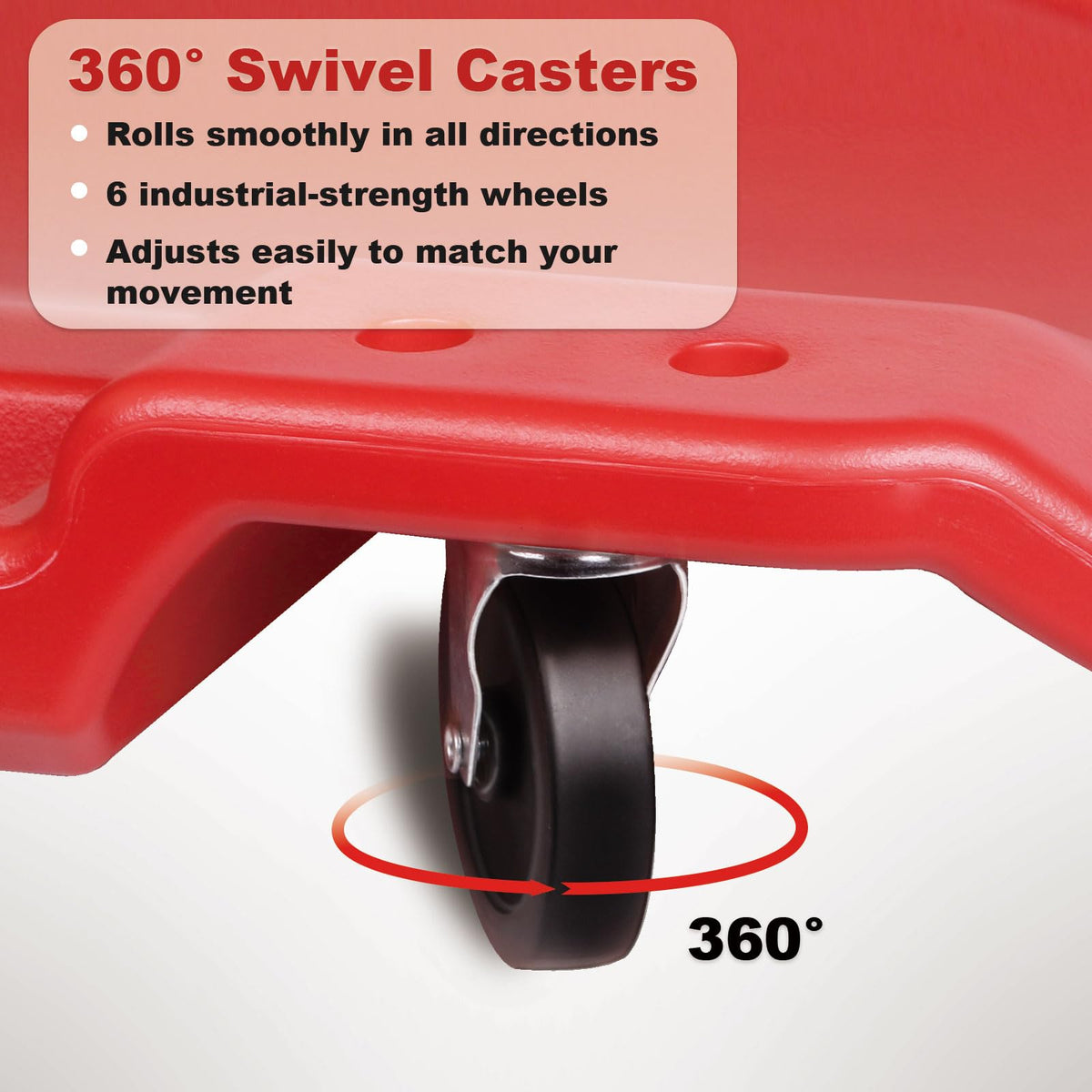 40 Inch Heavy Duty 500 lbs Rolling Car Creeper with Padded Headrest N276168