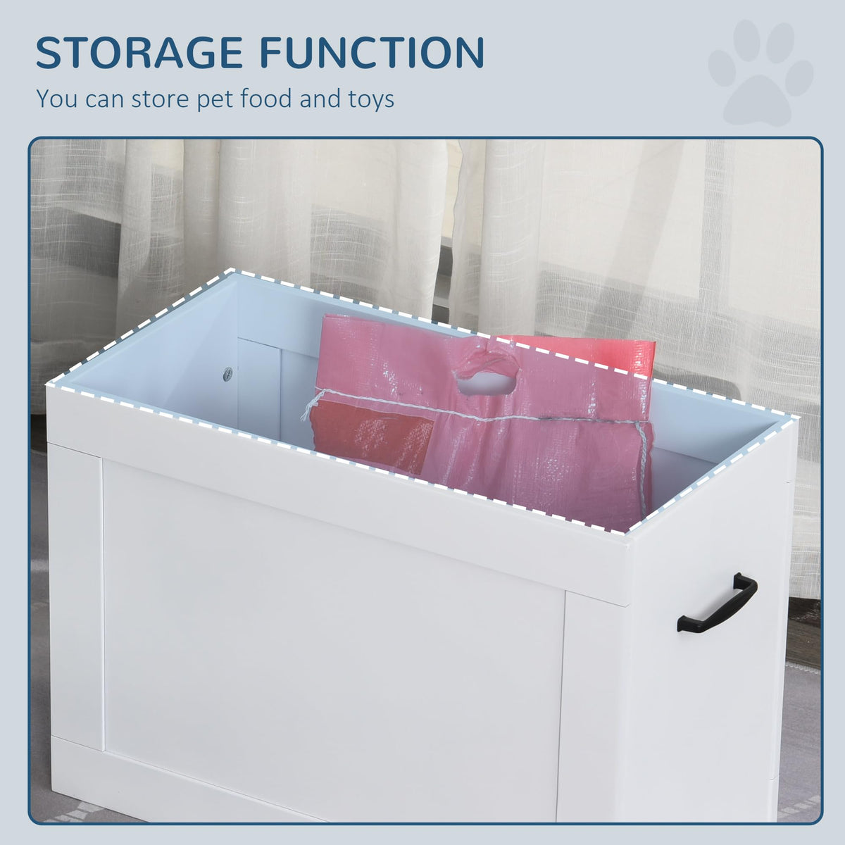 Raised Pet Feeding Storage Station D97236