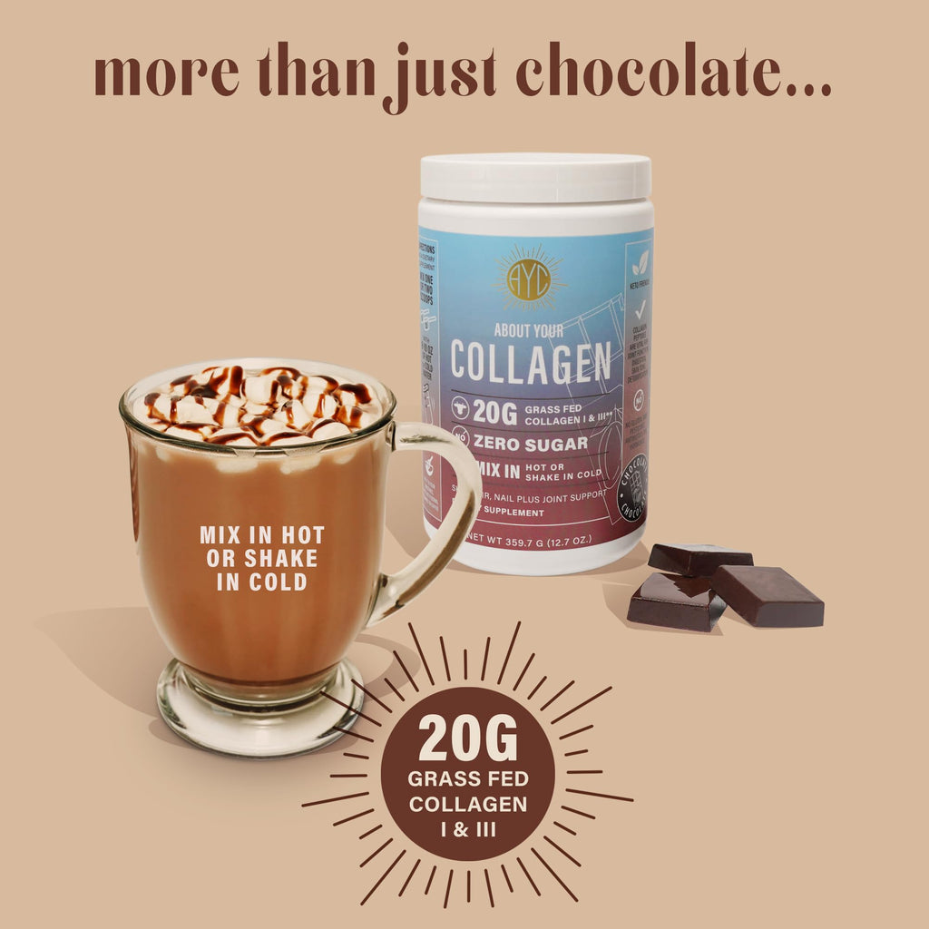 Chocolate Hydrolyzed Type 1&3 Collagen Peptides Powder A945