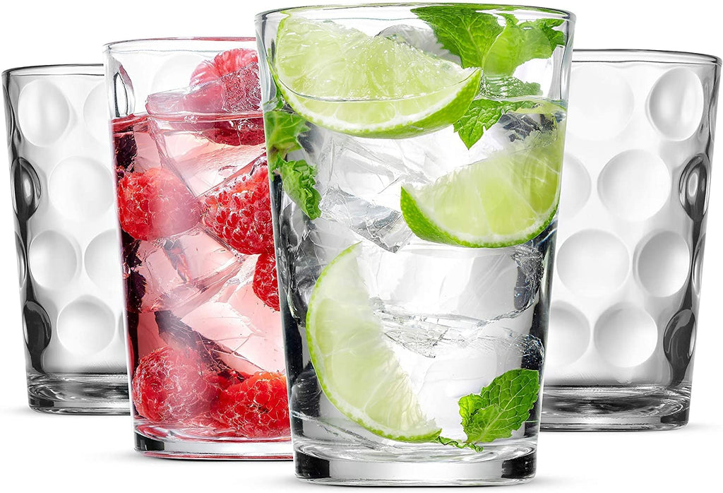 Set of 12 Stackable Drinking Glasses Y260