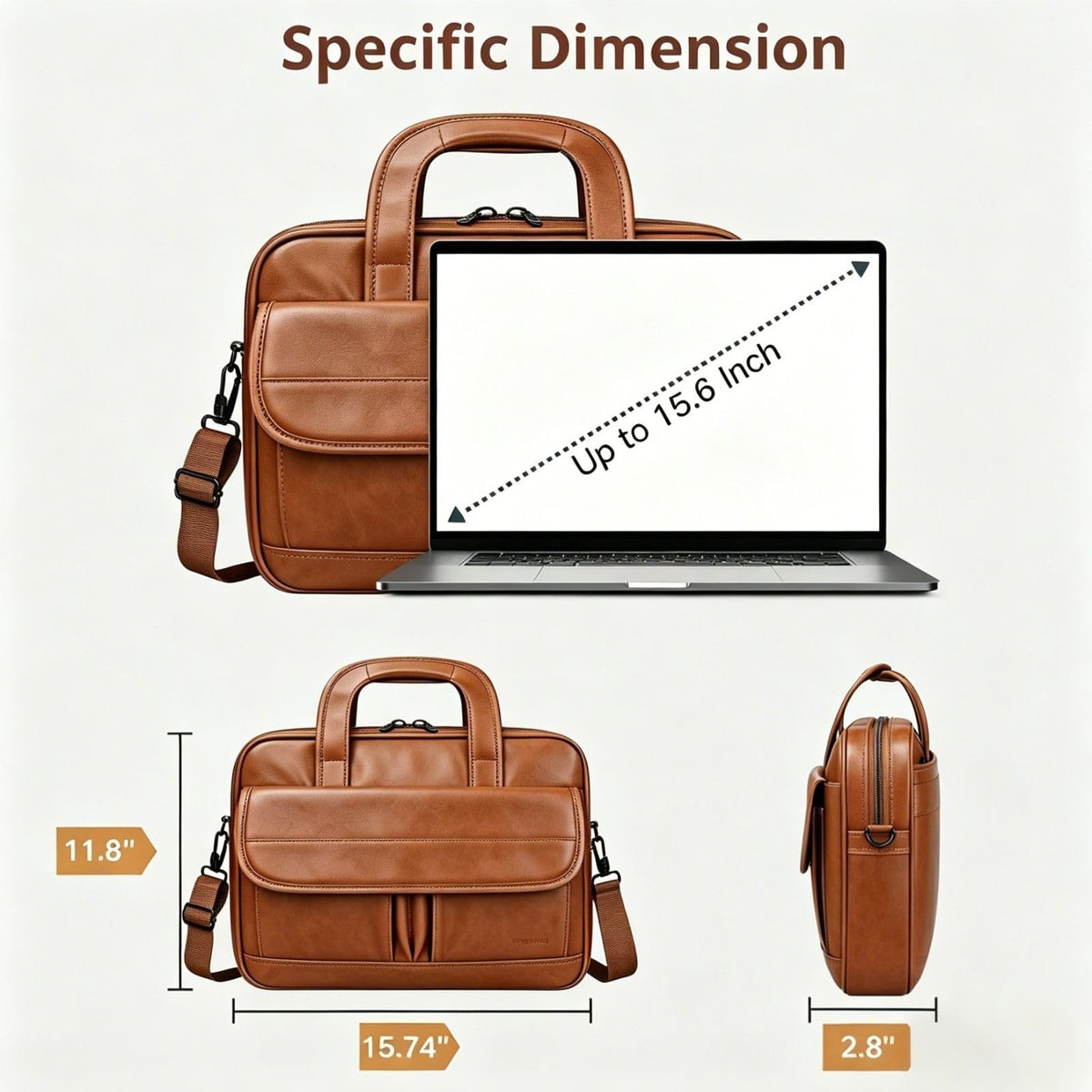 Leather 15.6 Inch Laptop Bag N5787