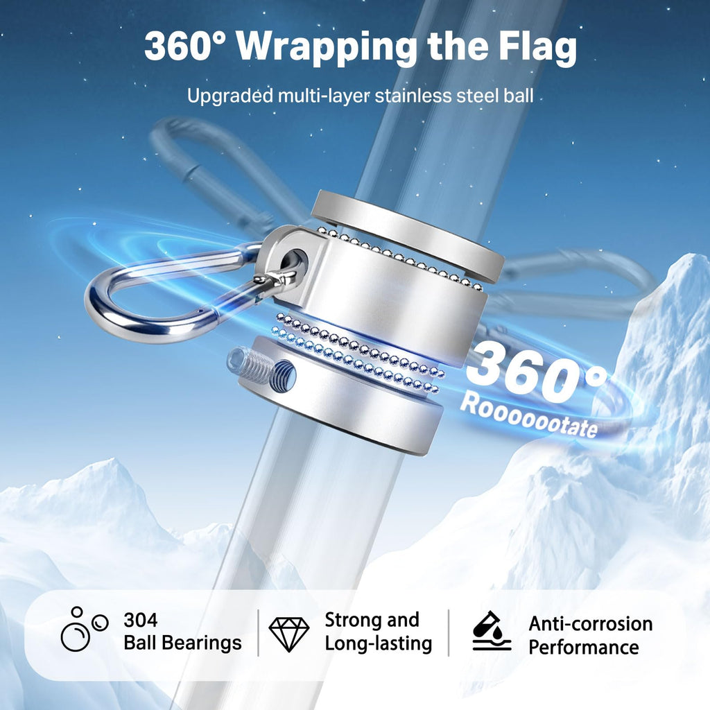 6FT 304 Stainless Steel Flag Pole C272
