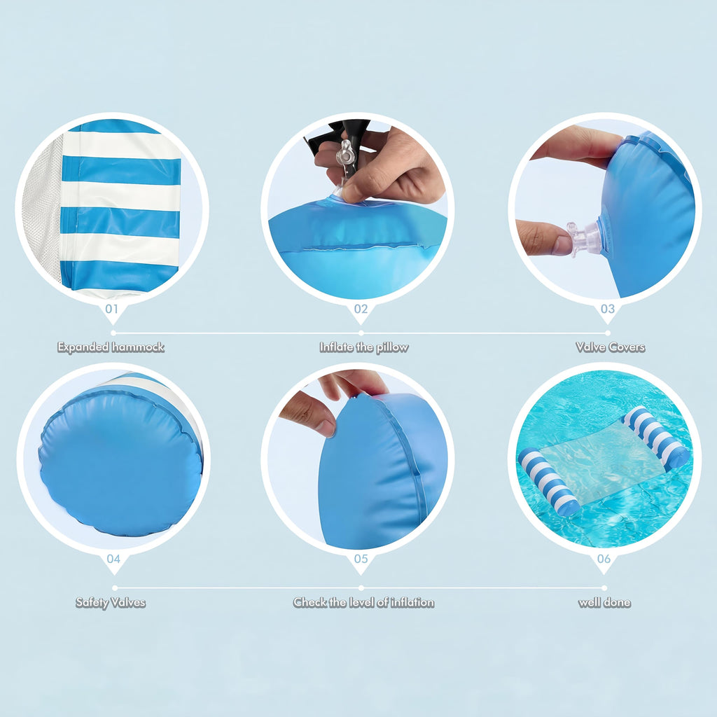 4 Pack Inflatable Pool Floats T8825
