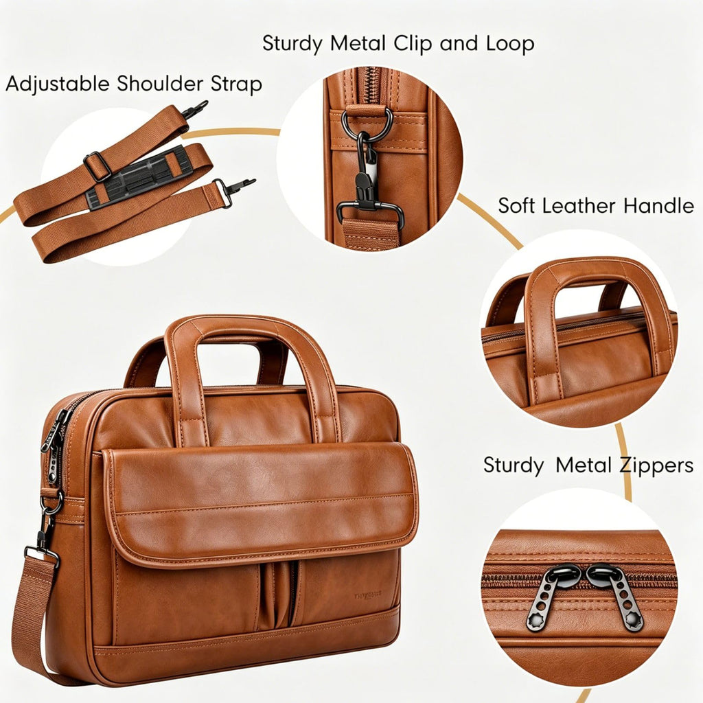 Leather 15.6 Inch Laptop Bag N5787