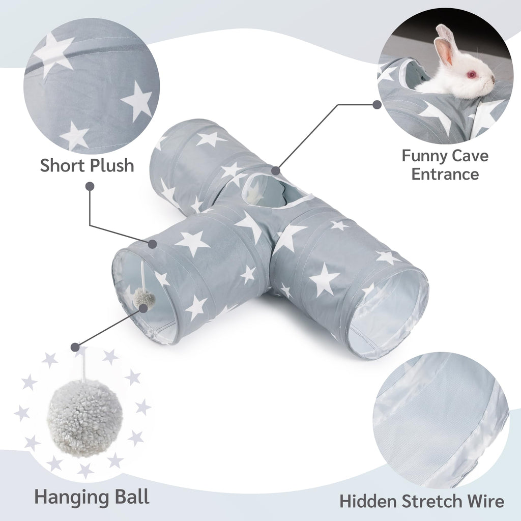 3 Way Collapsible Rabbit Tunnel Toy H269