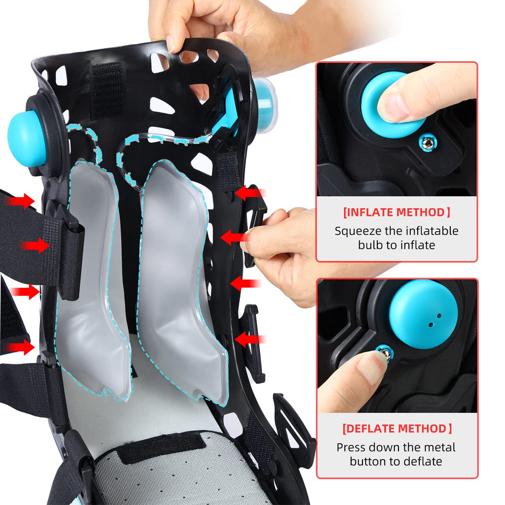 Black Medium Inflatable Walking Boot Q7874