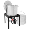 60 Qt. Seafood Boil Pot with Basket and Burner C19017