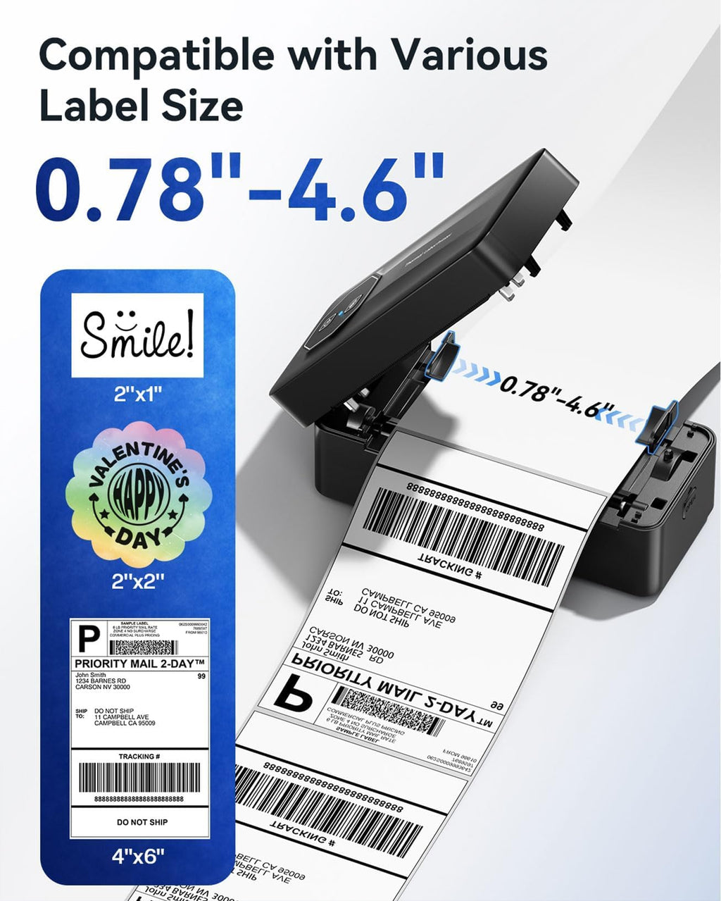 Bluetooth Thermal 4x6 Label Printer K232559