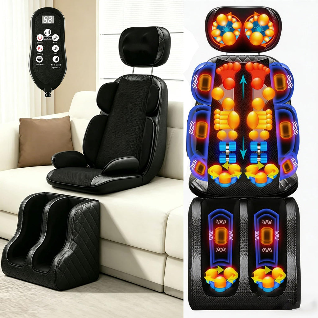 Heated Vibration Full Body Massage Mat I2756