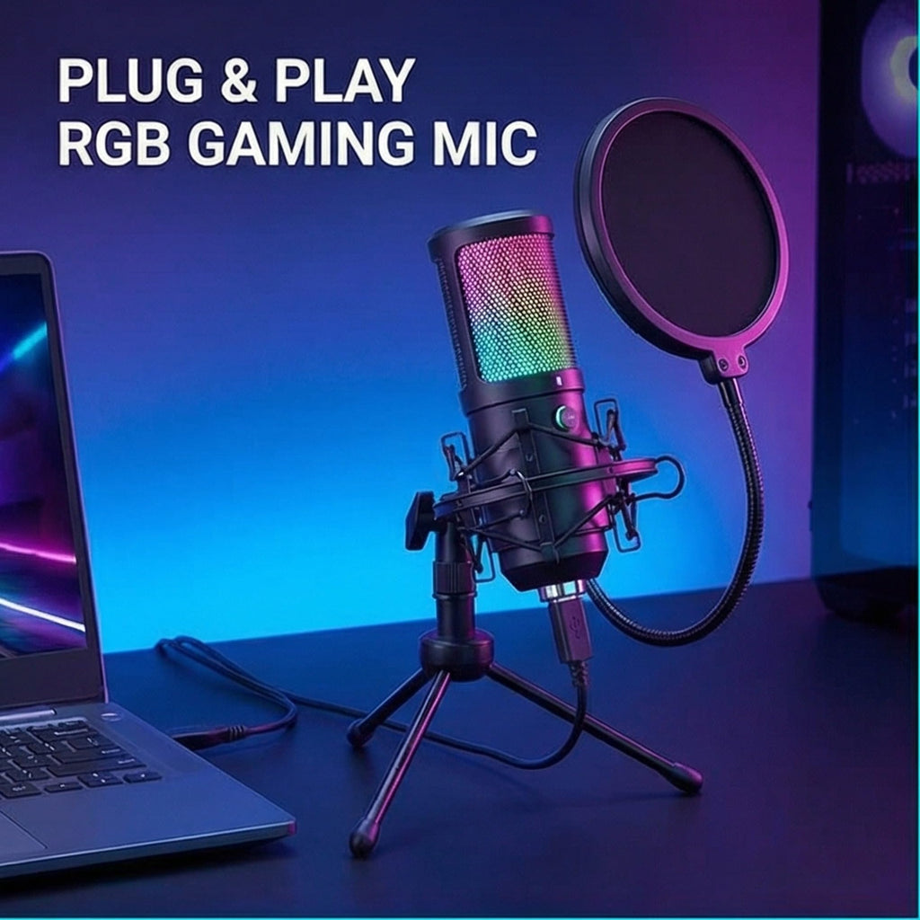 USB Condenser Gaming Mic with Shock Mount C980771