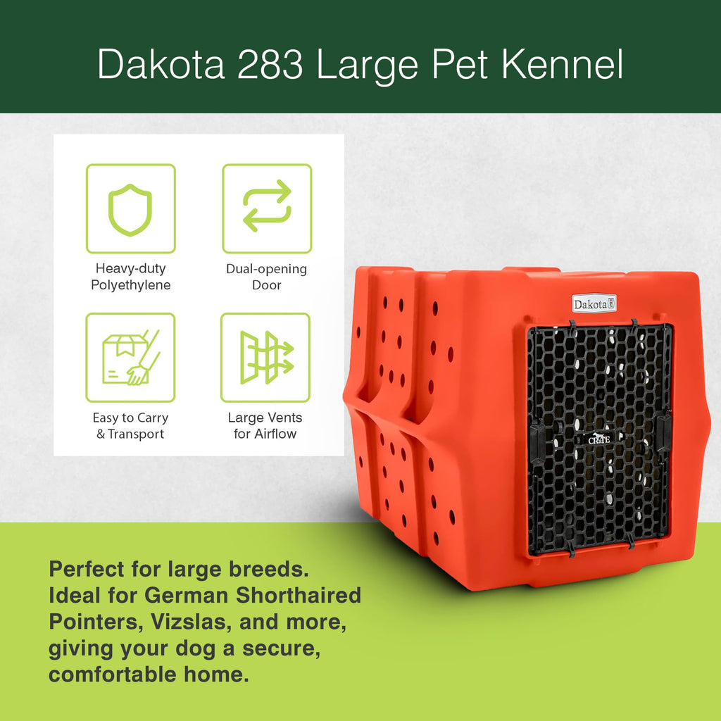 Orange Large Dog Crate D2215