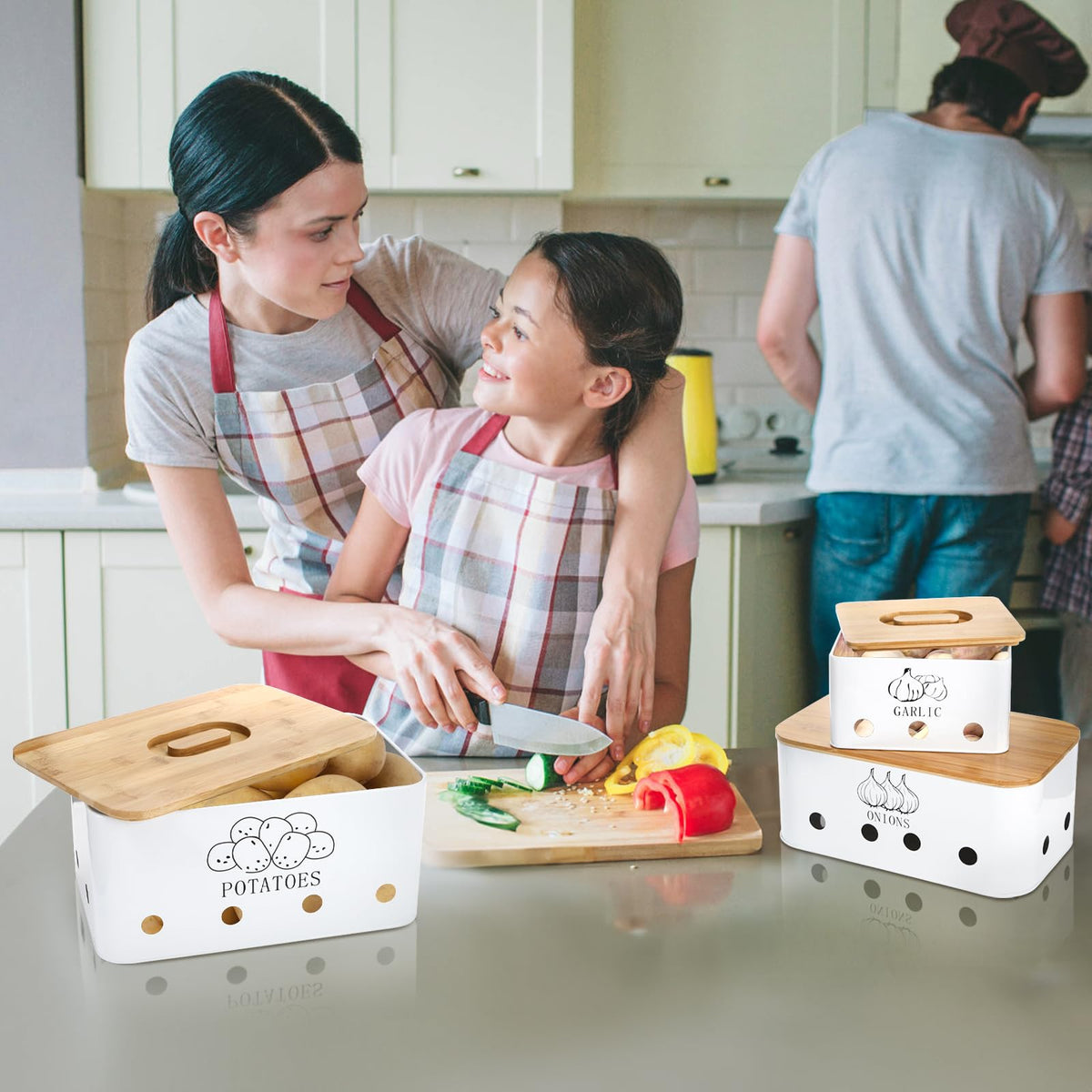 3 Pack Potato Onion Garlic Storage Set U874768