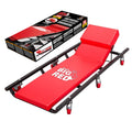 Rolling Garage Creeper with Adjustable Headrest and 6 Casters T5457