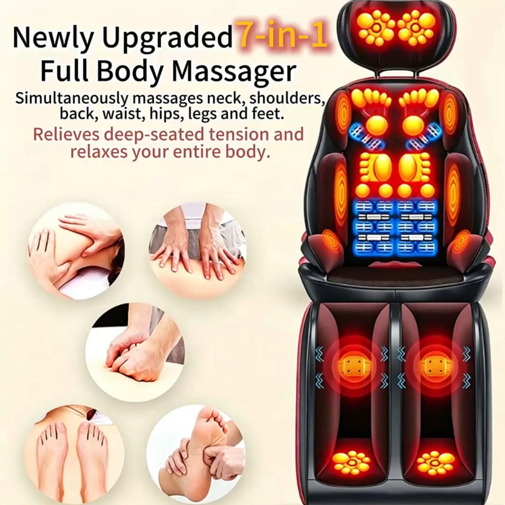 Heated Vibration Full Body Massage Mat I2756