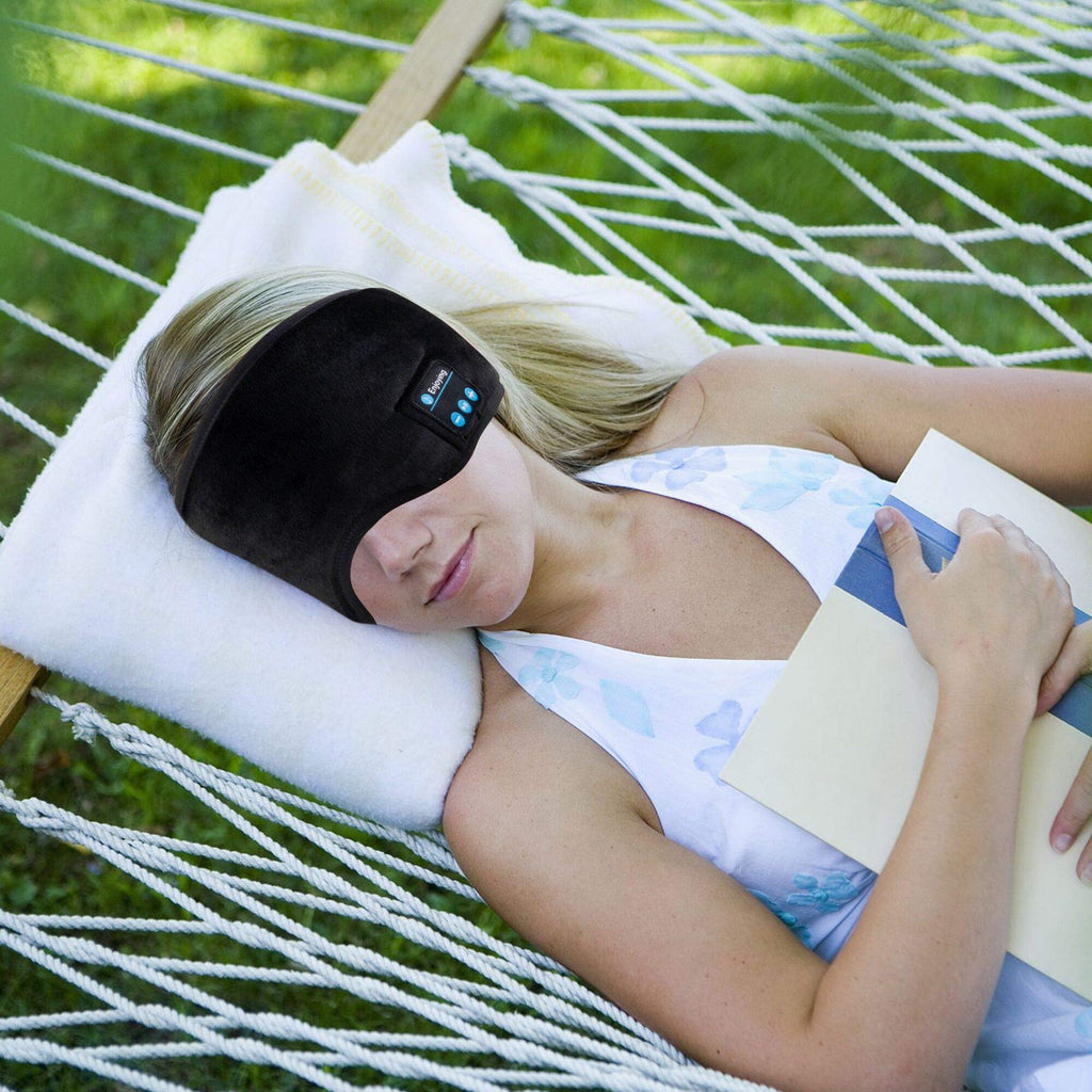 Bluetooth Sleep Headphones Eye Mask with Built-in Speakers Microphone V3899