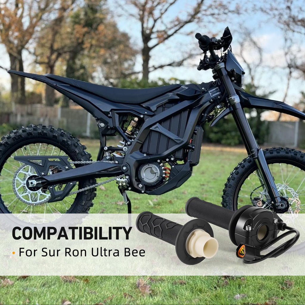 Electric Throttle Handle Assembly with Cable and Spare Right Handlebar Grip V992