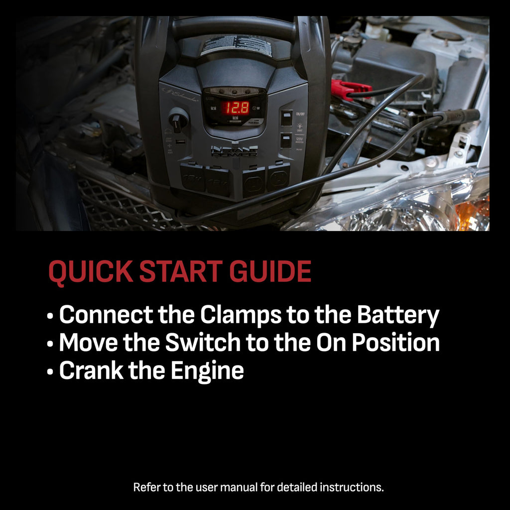12V Car Battery Jump Starter & Power Station Y253