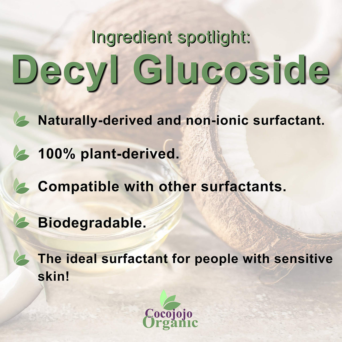 16 oz Plant Derived Coco Glucoside Surfactant M17349