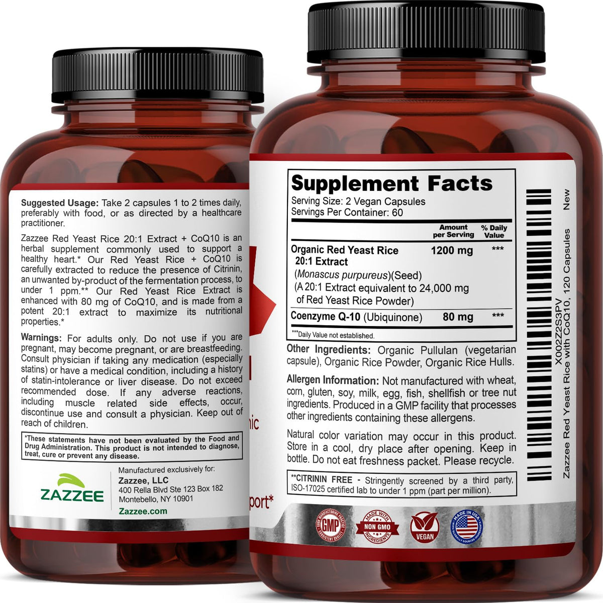 Organic Red Yeast Rice Extract with CoQ10 N338013