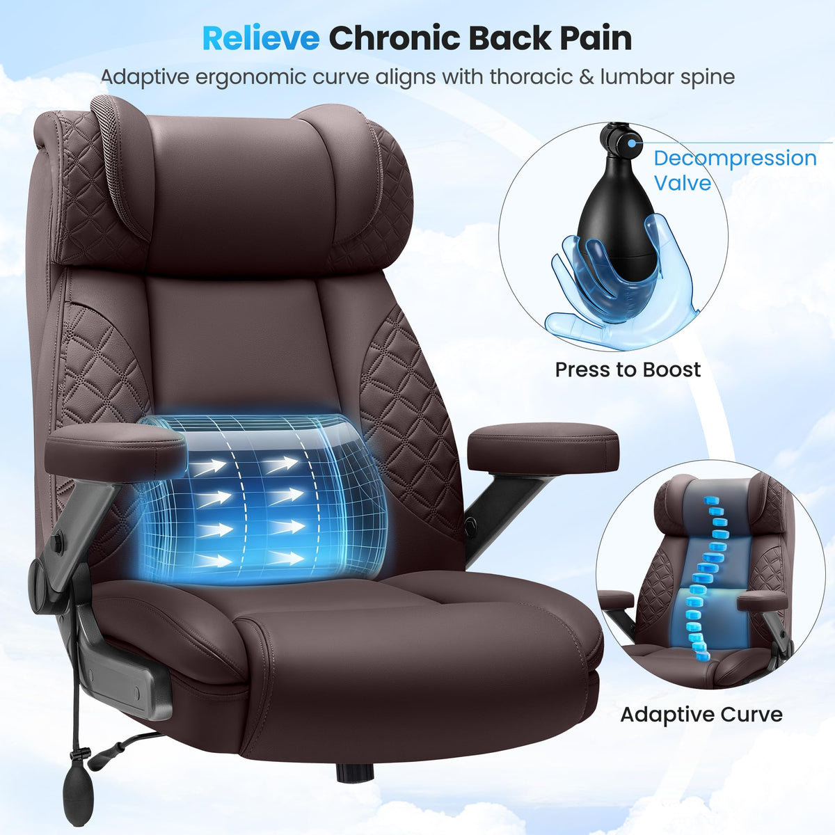 500LBS Big and Tall Office Chair Y2332