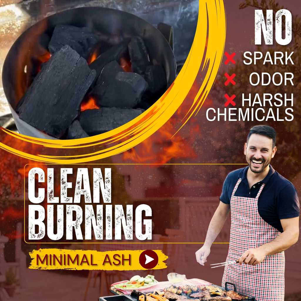 Extra Large Lump Charcoal White Quebracho Wood 33lb D65590