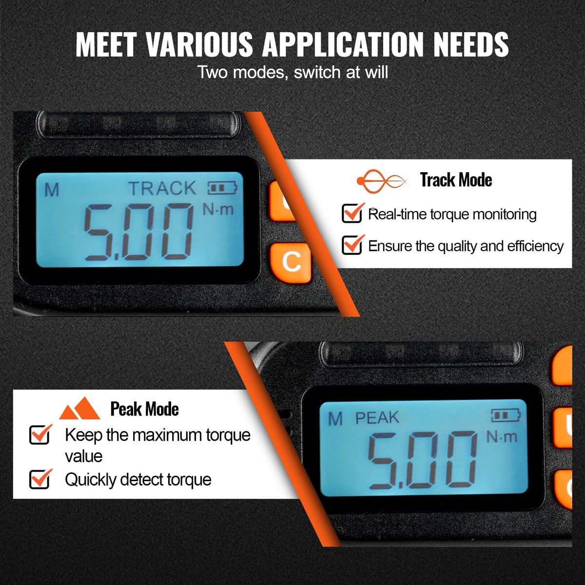 1/4" Drive Digital Torque Screwdriver with LCD, Bits & Case A790732