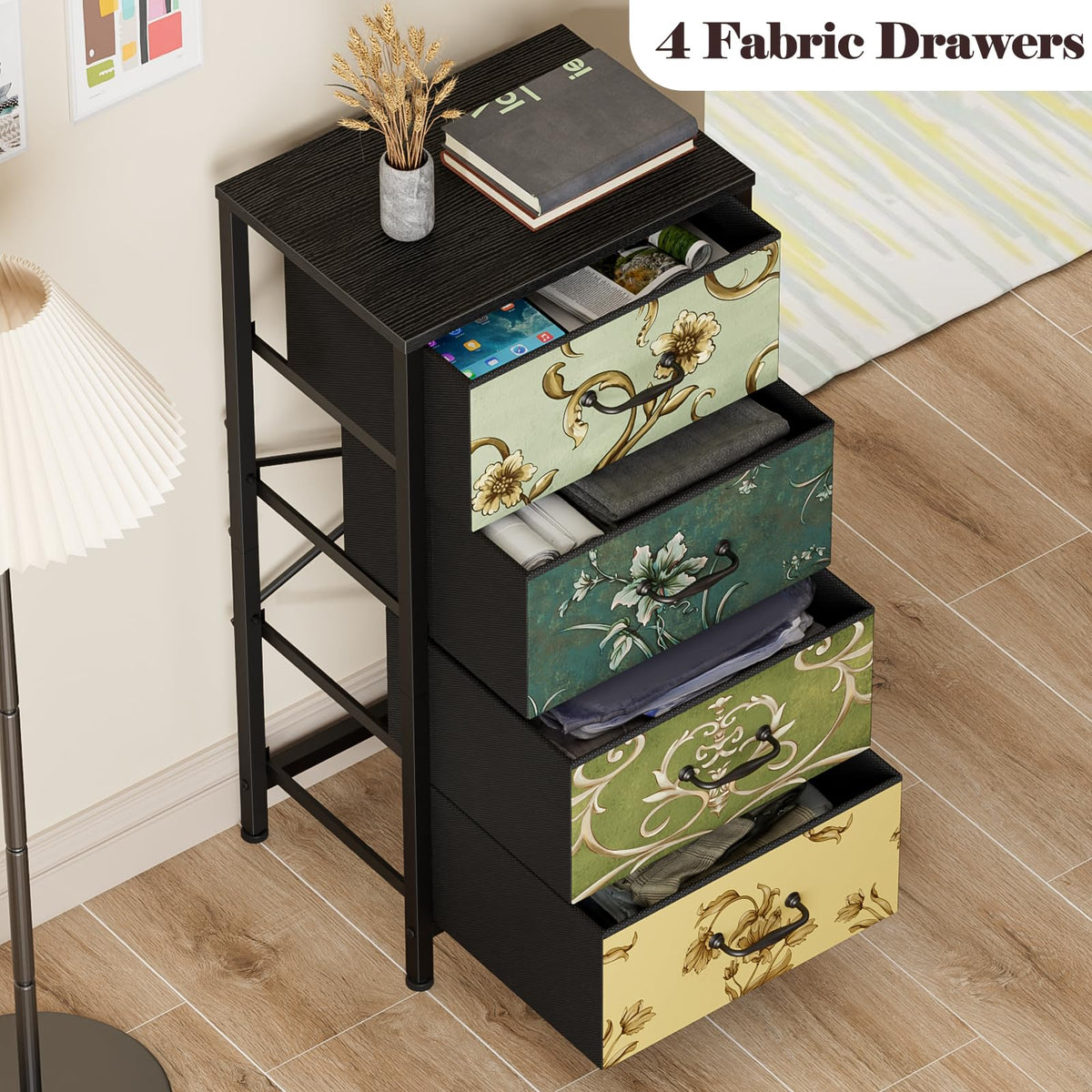 4 Drawer Fabric Dresser S415432