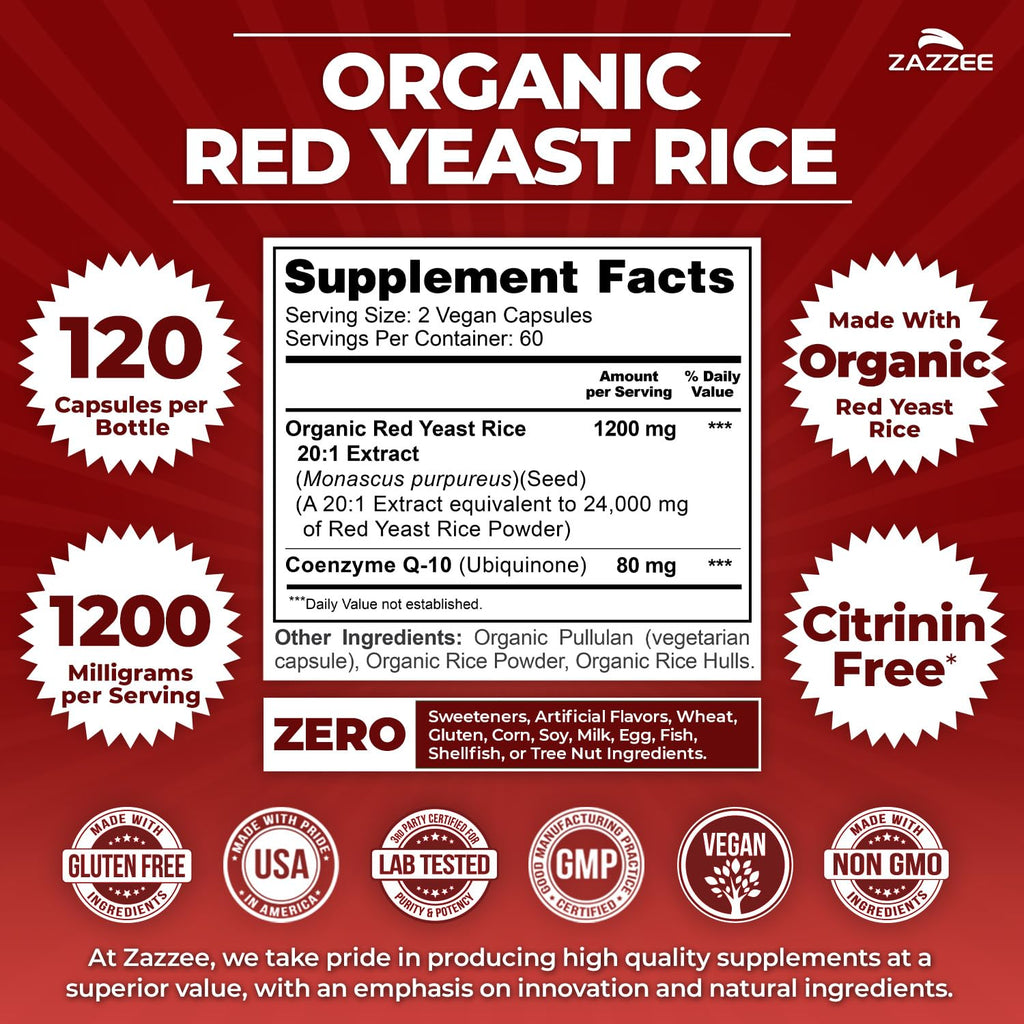 Organic Red Yeast Rice Extract with CoQ10 N338013