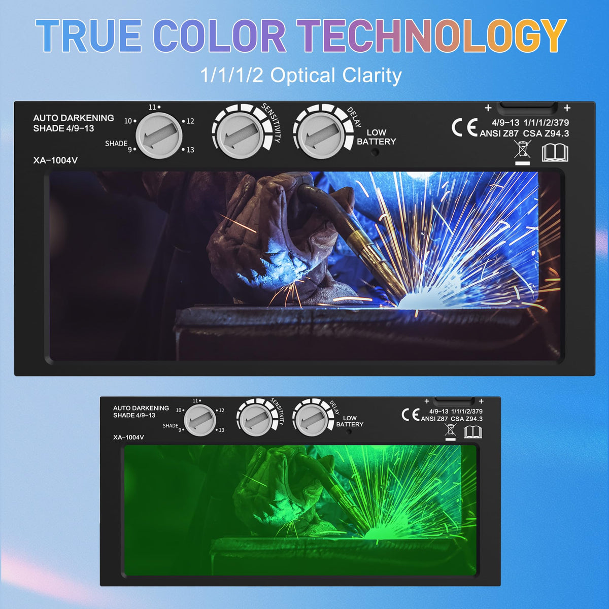 Auto Darkening Welding Lens Variable Shade 4/9-13 P532