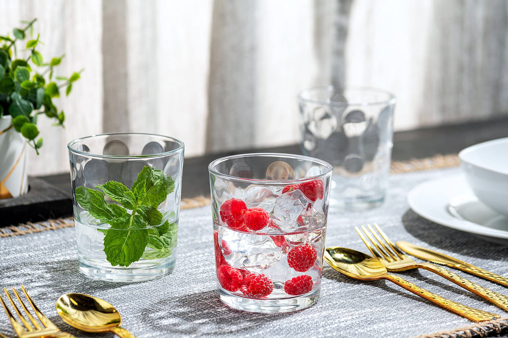 Set of 12 Stackable Drinking Glasses Y260